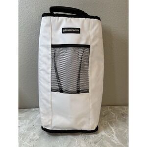 Geckobrands Verticool Cooler Holds 9 Cans or 2 Wine Bottles White Cooler Bag